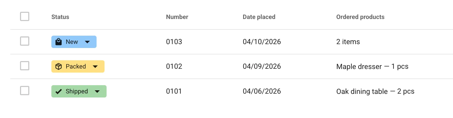 Contents column
